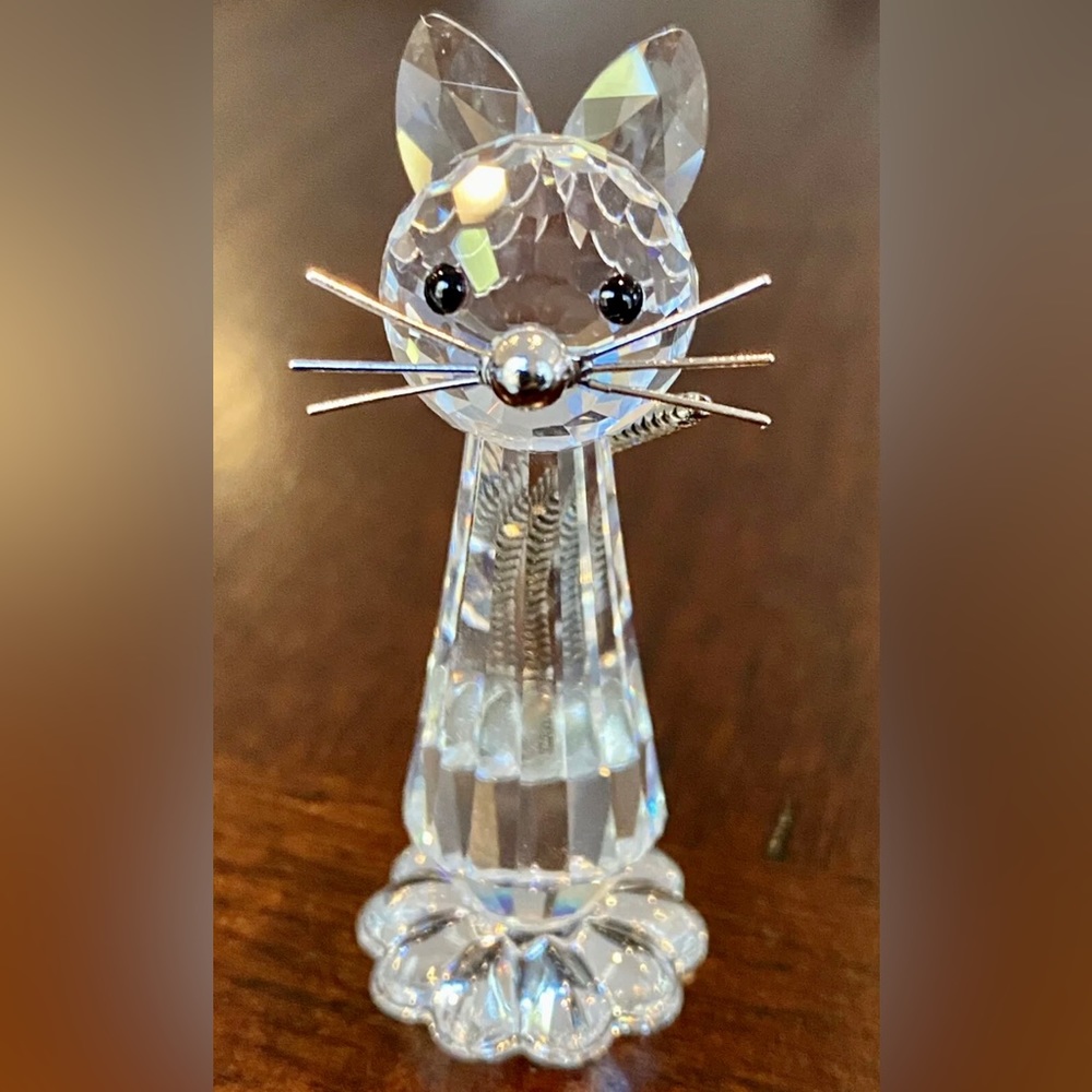 SWAROVSKI CRYSTAL CAT 183274 MIB - RETIRED 7606 NR 000 003 - COA - Picture 4 of 7